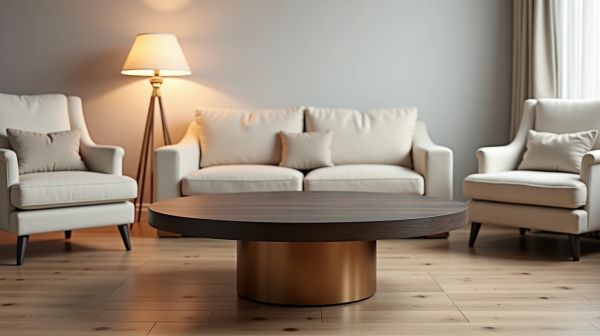 Top 5 tables basses rondes pour un salon fonctionnel