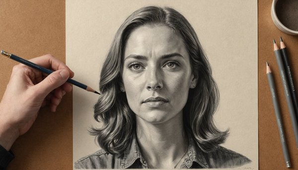 Portrait personnalisé dessiné au crayon : offrez une œuvre unique